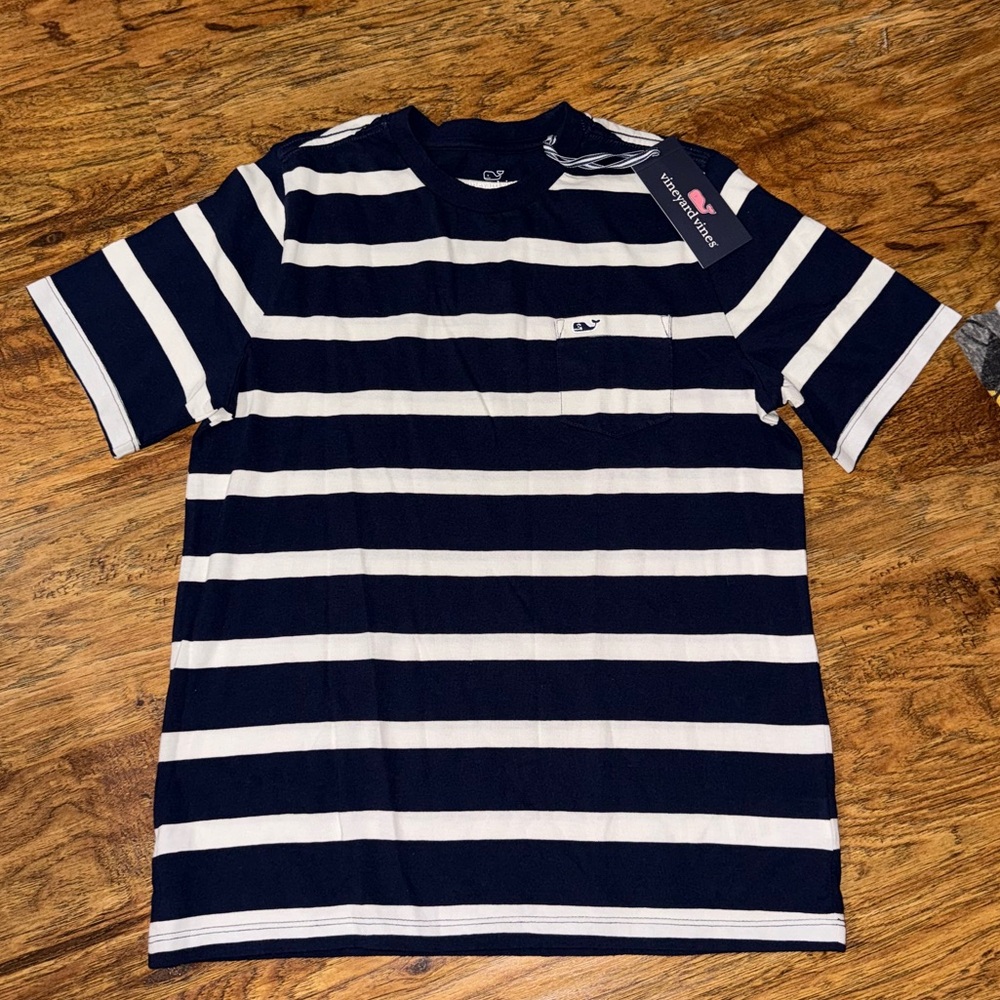 Vineyard Vines Classic Navy and White Tee